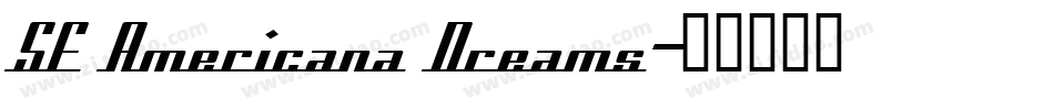 SF Americana Dreams字体转换
